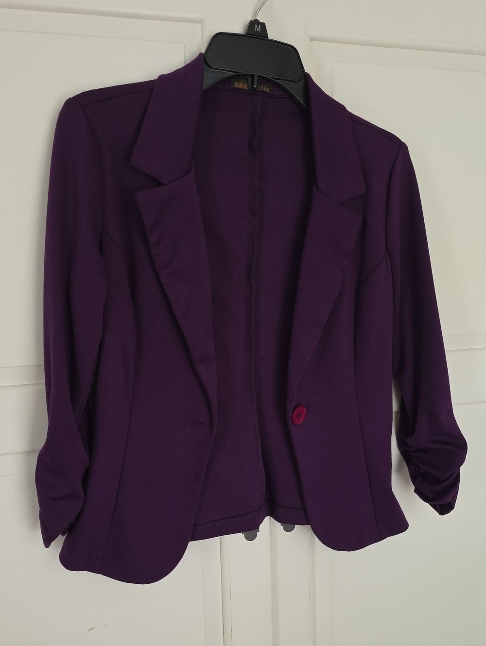 Women's Purple Open-Front Blazer Jacket - Unbranded